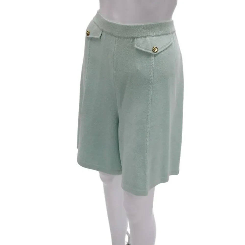 St. John Collection By Marie Gray Unisex Knit Green Shorts Size 12